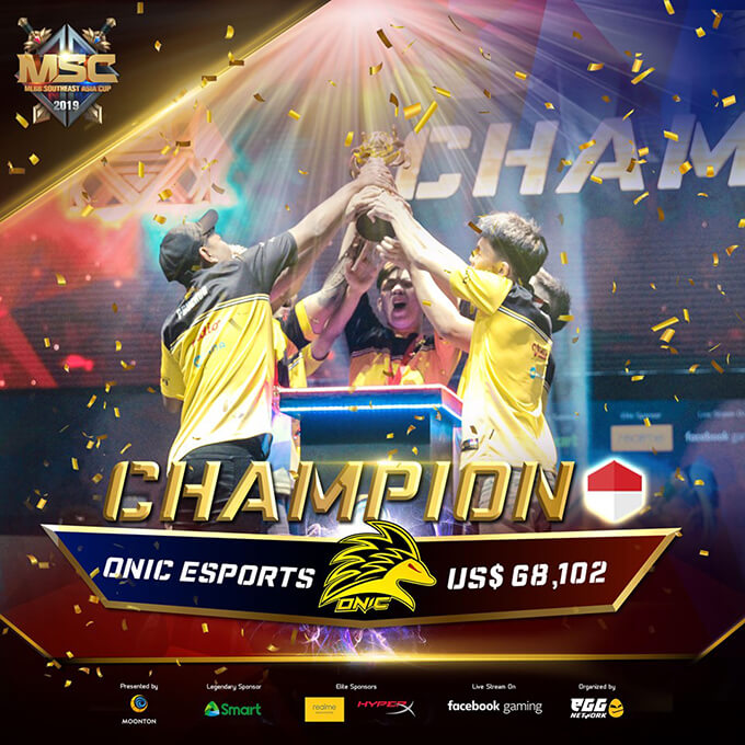 MSC 2019 Champion Onic Esports