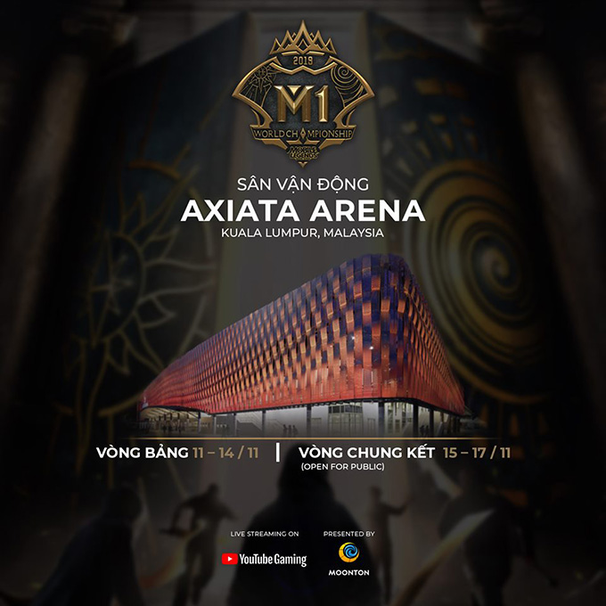 Vòng chung kết M1 sẽ diễn ra tại sân vận động Axiata, Kuala Lumpur, Malaysia
