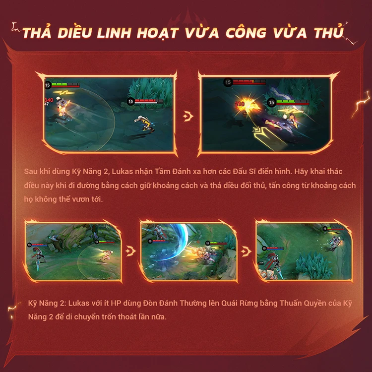 Thả diều linh hoạt vừa công vừa thủ